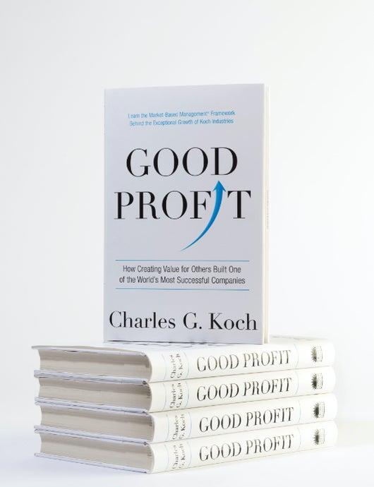A stack of Good Profit books